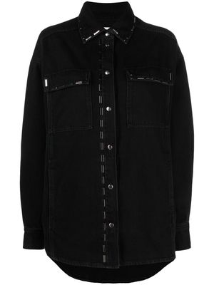 IRO stud-embellished denim jacket - Black