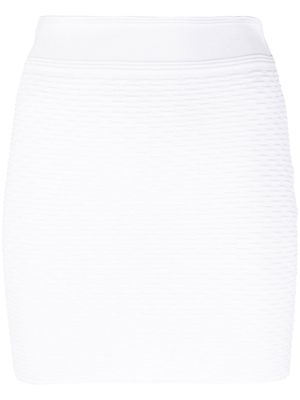 IRO textured knitted mini skirt - White