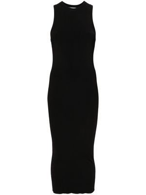 IRO Treva ribbed-knit midi dress - Black