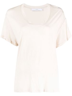 IRO U-neck short-sleeved T-shirt - Neutrals