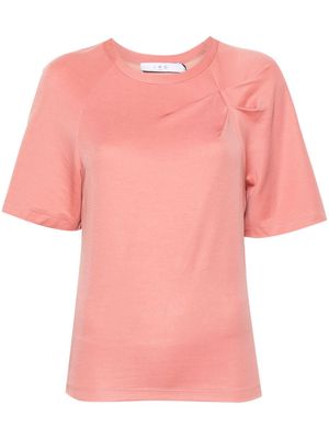 IRO Umae pleat-detail T-shirt - Pink
