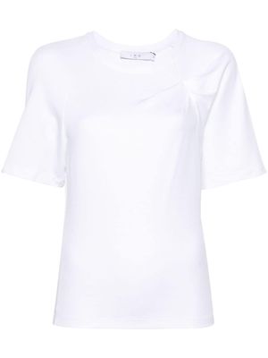 IRO Umae pleat-detail T-shirt - White