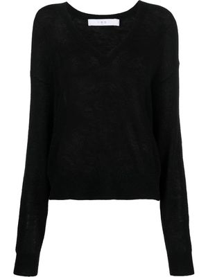 IRO V-neck knitted sweater - Black
