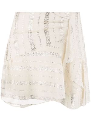 IRO Vroni wrap mini skirt - Neutrals