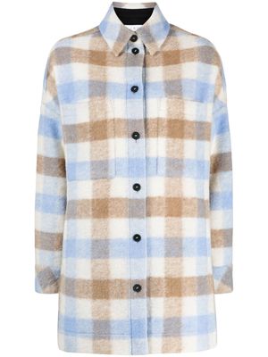 IRO Wallis check-pattern coat - Neutrals