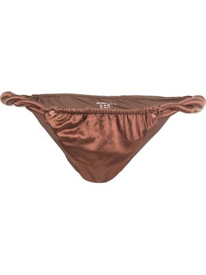 Isa Boulder braided bikini bottoms - Brown