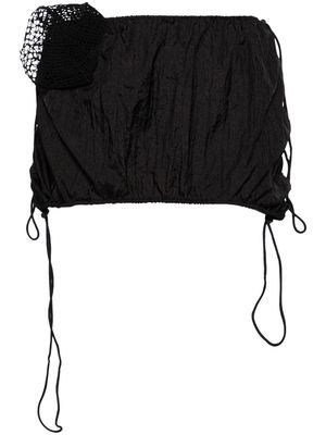 Isa Boulder Chute drawstring miniskirt - Black