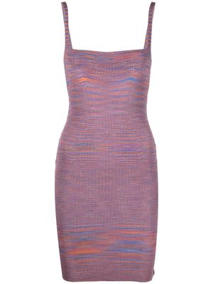 Isa Boulder fitted mini knit dress - Blue