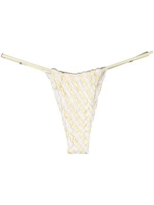 Isa Boulder interwoven bikini bottoms - White