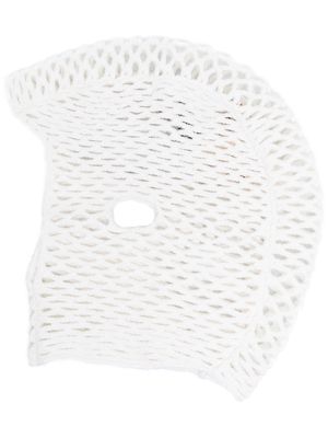 Isa Boulder open-knit balaclava - White