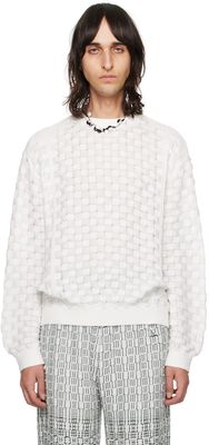 ISA BOULDER SSENSE Exclusive White Sweater