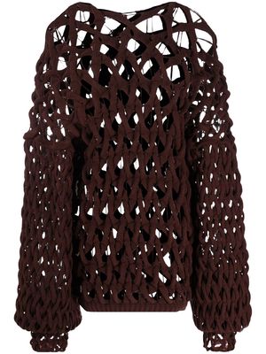 Isa Boulder tricot-knit jumper - Brown
