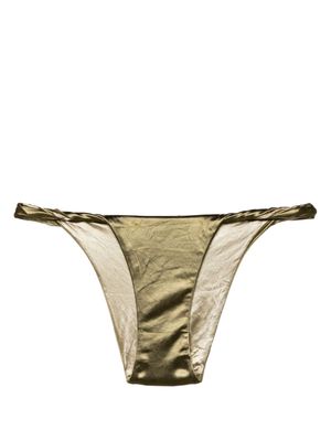 Isa Boulder Twisted reversible bikini bottom - Green