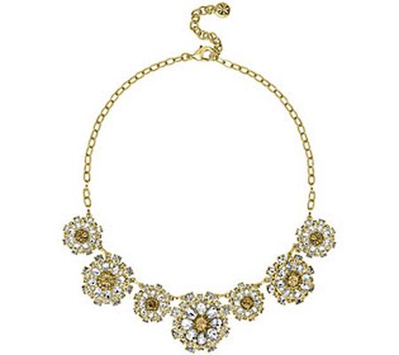 Isaac Mizrahi Live] Crystal Flower Necklace