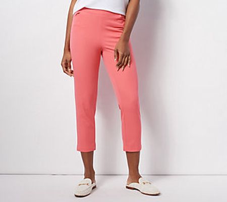 Isaac Mizrahi Live! Regular 24/7 Stretch Crop Pants w/Pockets