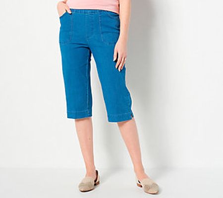 Isaac Mizrahi Live! Tall 24/7 Stretch Denim Pedal Pusher