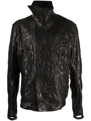 Isaac Sellam Experience crinkled leather jacket - Black