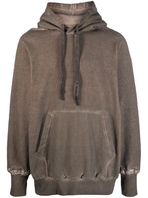 Isaac Sellam Experience distressed-finish hoodie - Brown