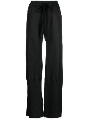 Isaac Sellam Experience drawstring leather trousers - Black