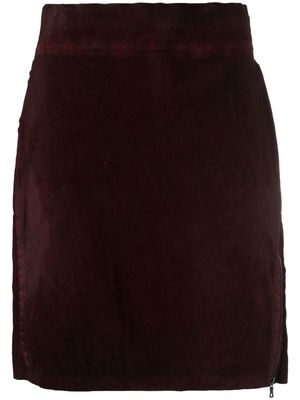 Isaac Sellam Experience Enjambée leather pencil skirt - Red