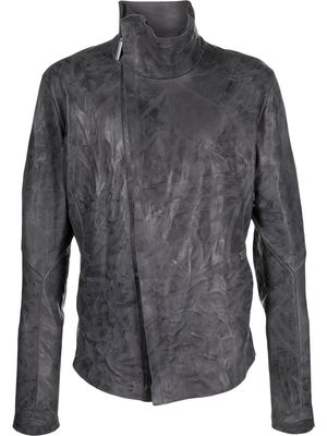 Isaac Sellam Experience high-neck leather jacket - Grey