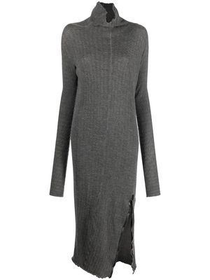 Isaac Sellam Experience high-neck wool-blend dress - Grey
