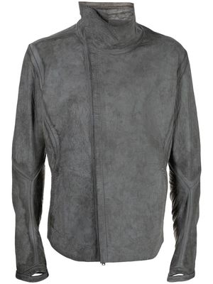 Isaac Sellam Experience Imparable Talmud leather jacket - Grey