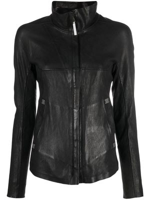 Isaac Sellam Experience lambskin zip-up jacket - Black