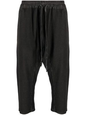 Isaac Sellam Experience logo-patch organic cotton trousers - Black