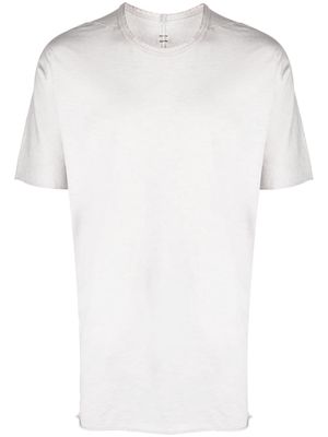Isaac Sellam Experience logo-plaque organic-cotton T-shirt - Neutrals