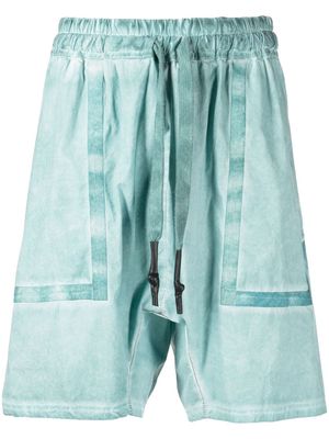 Isaac Sellam Experience panelled drawstring shorts - Green