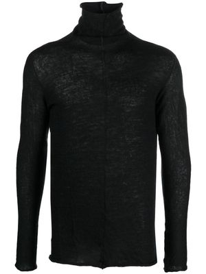 Isaac Sellam Experience roll-neck organic-wool jumper - Black