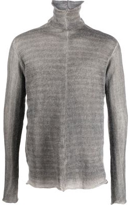 Isaac Sellam Experience roll-neck organic-wool jumper - Grey