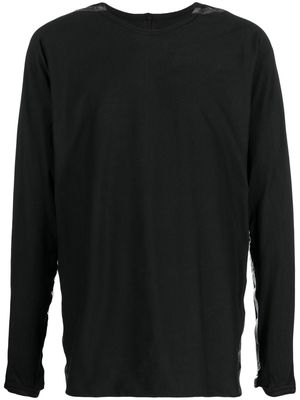 Isaac Sellam Experience seam-detailing long-sleeve T-shirt - Black