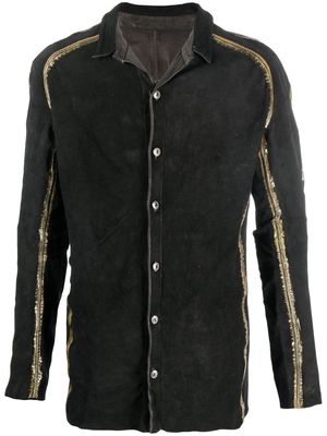 Isaac Sellam Experience sequin-embellished suede shirt - Black