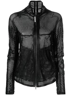 Isaac Sellam Experience sheer mesh zip-up jacket - Black