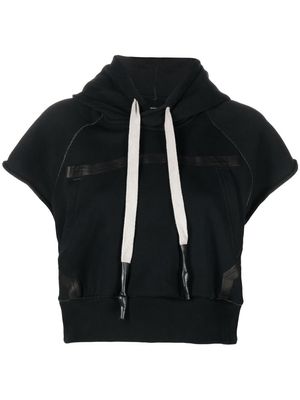 Isaac Sellam Experience short-sleeved hoodie - Black