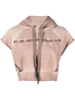 Isaac Sellam Experience short-sleeved hoodie - Pink