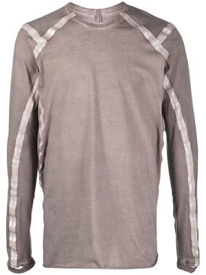 Isaac Sellam Experience strap-detail cotton T-shirt - Grey