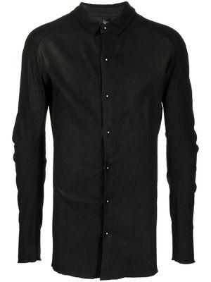 Isaac Sellam Experience suede long-sleeve shirt - Black