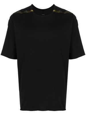Isaac Sellam Experience tape-detail crew neck T-shirt - Black