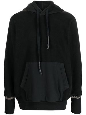 Isaac Sellam Experience textured-detail hoodie - Black