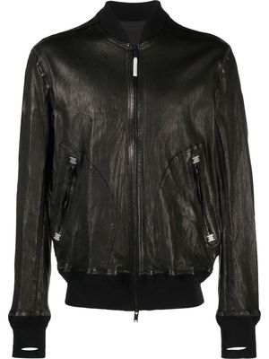 Isaac Sellam Experience zip-detail leather jacket - Black