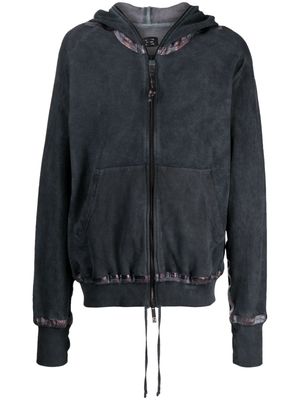 Isaac Sellam Experience zipped cotton hoodie jacket - Grey