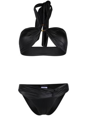 Isabel Beachwear Krystal Multishape halterneck bikini - Black