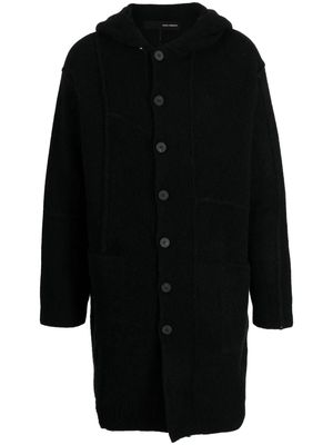 Isabel Benenato panelled exposed-seam coat - Black