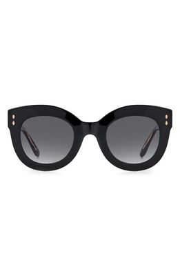 Isabel Marant 49mm Gradient Round Sunglasses in Black