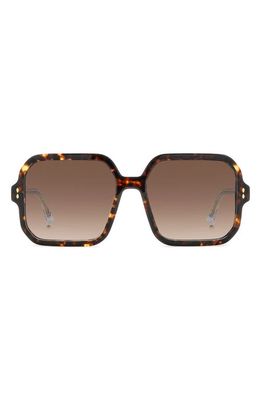 Isabel Marant 57mm Gradient Square Sunglasses in Havana/Brown Gradient