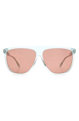 Isabel Marant 61mm Gradient Flat Top Sunglasses in Green/Burgundy
