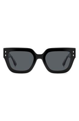 Isabel Marant 65mm Oversize Square Sunglasses in Black/Grey